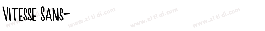 Vitesse Sans字体转换